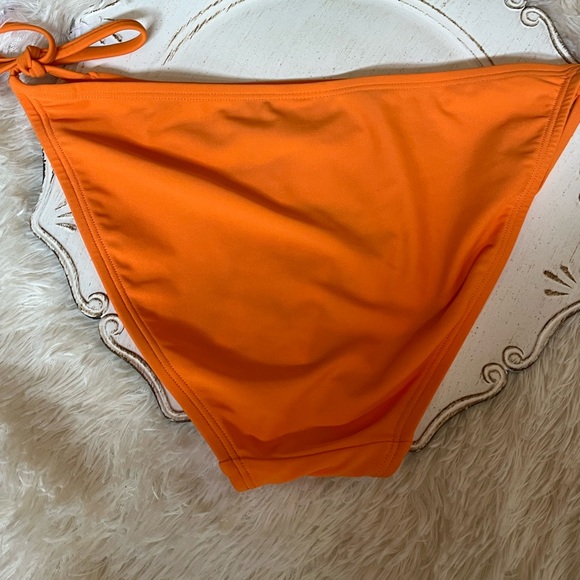 Choose 3 Vibrant Orange and white crochet string bikini set new - Picture 6 of 12